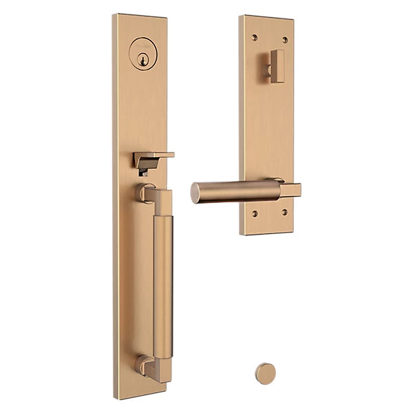 Baldwin - Estate Collection - Tubular Entry Handlesets - Gramercy Full Escutcheon Emergency Egress Handleset w/ L029 Gramercy Lever