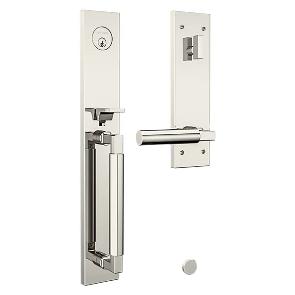 Baldwin - Estate Collection - Tubular Entry Handlesets - Gramercy Full Escutcheon Emergency Egress Handleset w/ L029 Gramercy Lever