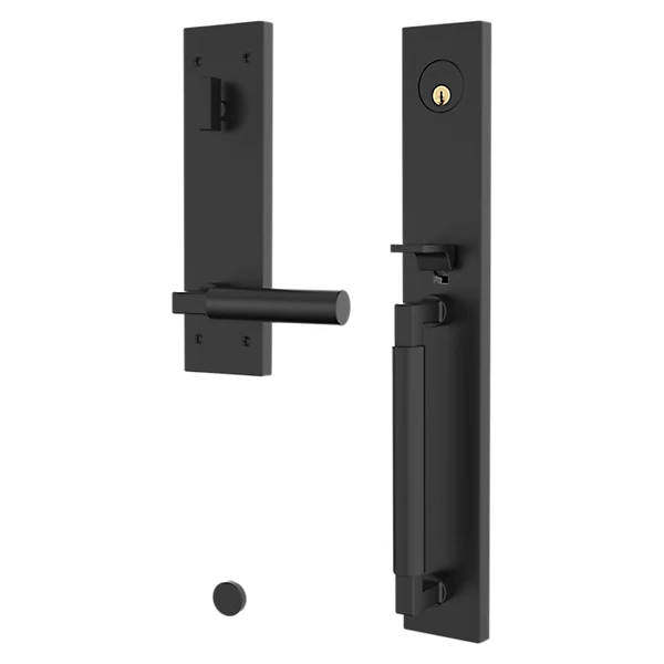 Baldwin - Estate Collection - Tubular Entry Handlesets - Gramercy Full Escutcheon Emergency Egress Handleset w/ L029 Gramercy Lever