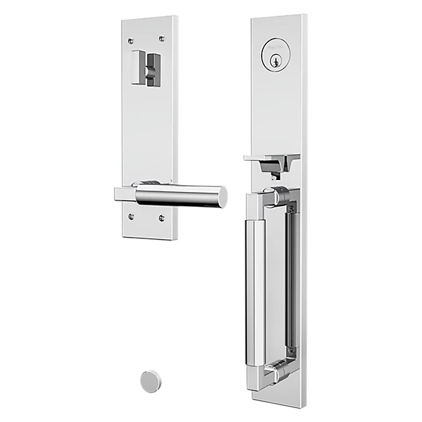 Baldwin - Estate Collection - Tubular Entry Handlesets - Gramercy Full Escutcheon Emergency Egress Handleset w/ L029 Gramercy Lever