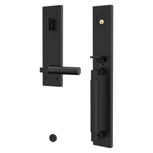 Baldwin - Estate Collection - Tubular Entry Handlesets - Gramercy Full Escutcheon Emergency Egress Handleset w/ L029 Gramercy Lever