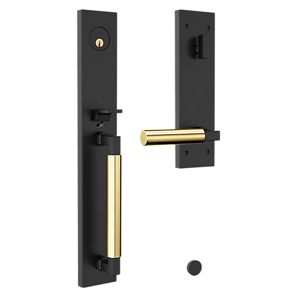 Baldwin - Estate Collection - Tubular Entry Handlesets - Gramercy Full Escutcheon Emergency Egress Handleset w/ L029 Gramercy Lever