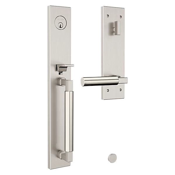 Baldwin - Estate Collection - Tubular Entry Handlesets - Gramercy Full Escutcheon Emergency Egress Handleset w/ L029 Gramercy Lever