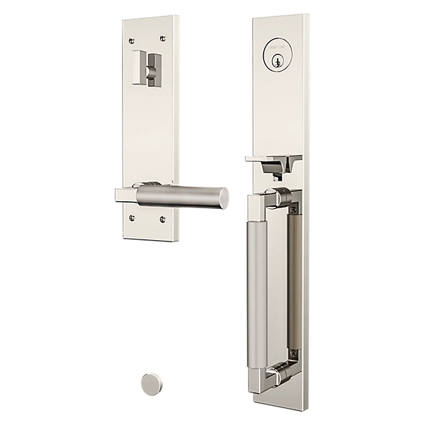 Baldwin - Estate Collection - Tubular Entry Handlesets - Gramercy Full Escutcheon Emergency Egress Handleset w/ L029 Gramercy Lever