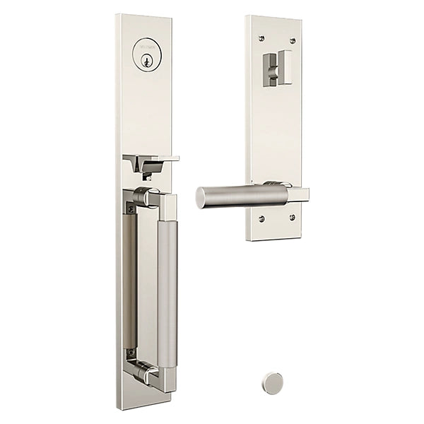 Baldwin - Estate Collection - Tubular Entry Handlesets - Gramercy Full Escutcheon Emergency Egress Handleset w/ L029 Gramercy Lever