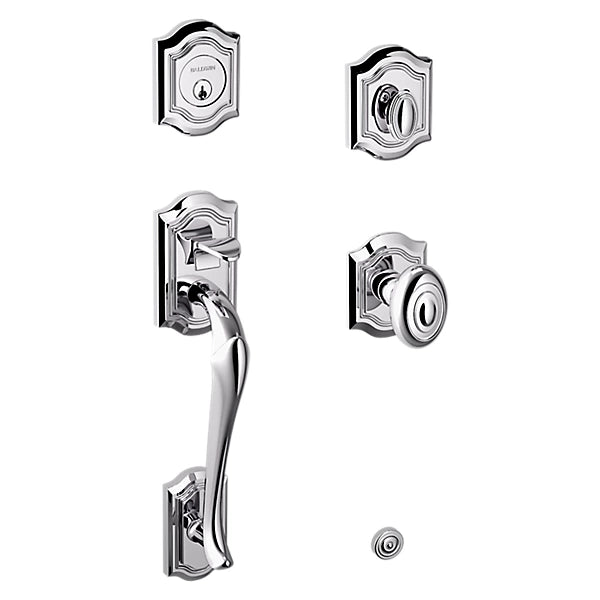 Baldwin - Estate Collection - Tubular Entry Handlesets - Bethpage Sectional Trim w/ 5077 Bethpage Knob