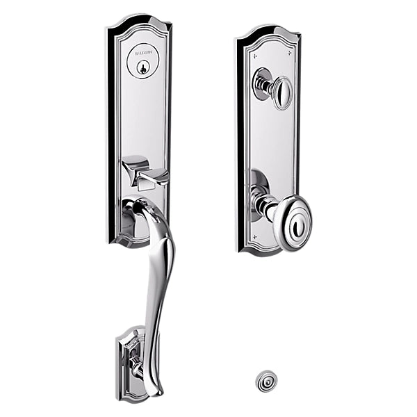 Baldwin - Estate Collection - Tubular Entry Handlesets - Bethpage Emergency Egress Handleset w/ 5077 Bethpage Knob