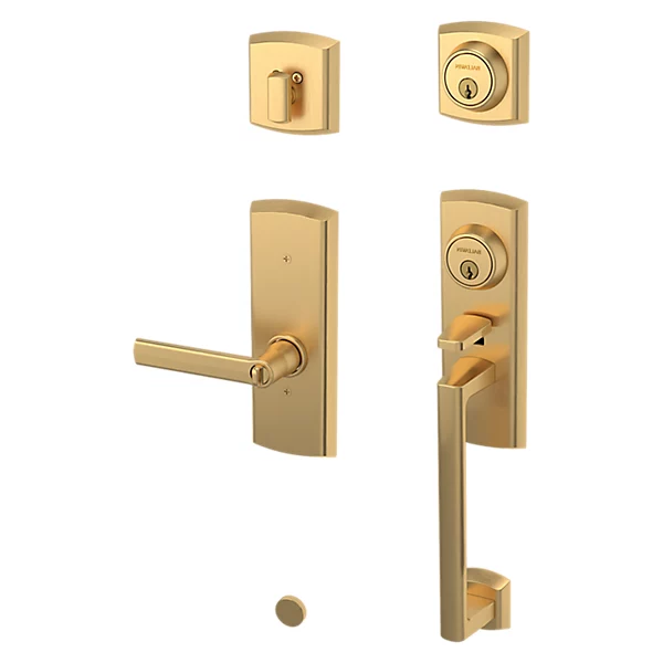 Baldwin - Estate Collection - Tubular Entry Handlesets - Soho Two-Point Lock Handleset w/ 5485V Soho Lever