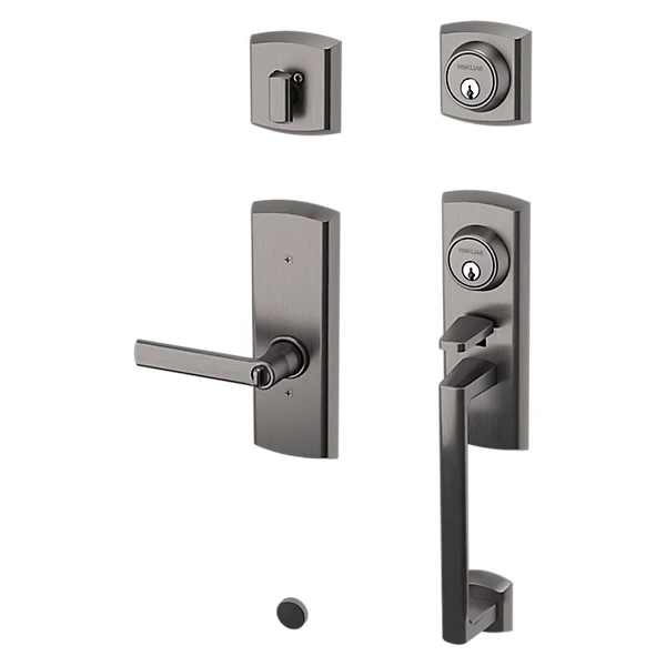 Baldwin - Estate Collection - Tubular Entry Handlesets - Soho Two-Point Lock Handleset w/ 5485V Soho Lever