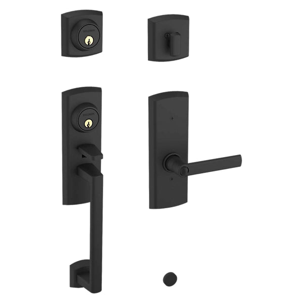 Baldwin - Estate Collection - Tubular Entry Handlesets - Soho Two-Point Lock Handleset w/ 5485V Soho Lever