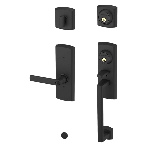 Baldwin - Estate Collection - Tubular Entry Handlesets - Soho Two-Point Lock Handleset w/ 5485V Soho Lever