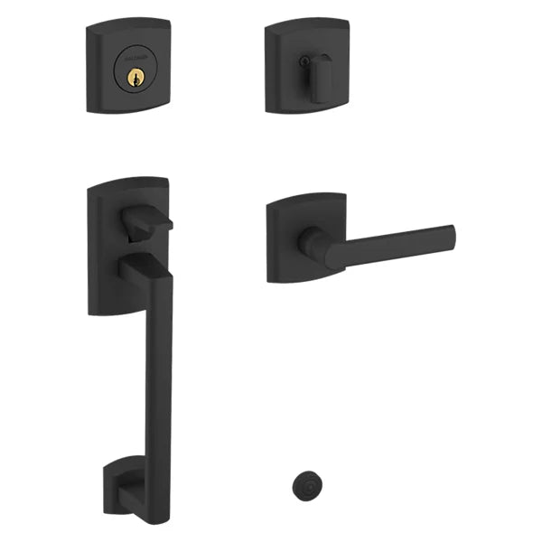 Baldwin - Estate Collection - Tubular Entry Handlesets - Soho Sectional Trim w/ 5485V Soho Lever