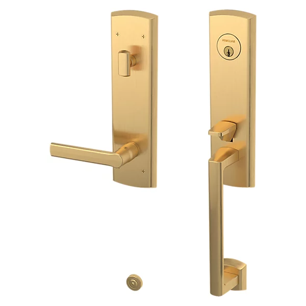 Baldwin - Estate Collection - Tubular Entry Handlesets - Soho 3/4 Escutcheon Emergency Egress Handleset w/ 5485V Soho Lever