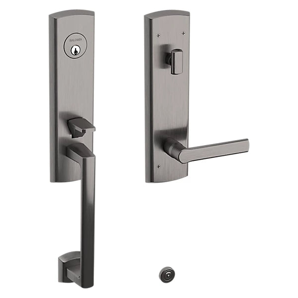 Baldwin - Estate Collection - Tubular Entry Handlesets - Soho 3/4 Escutcheon Emergency Egress Handleset w/ 5485V Soho Lever