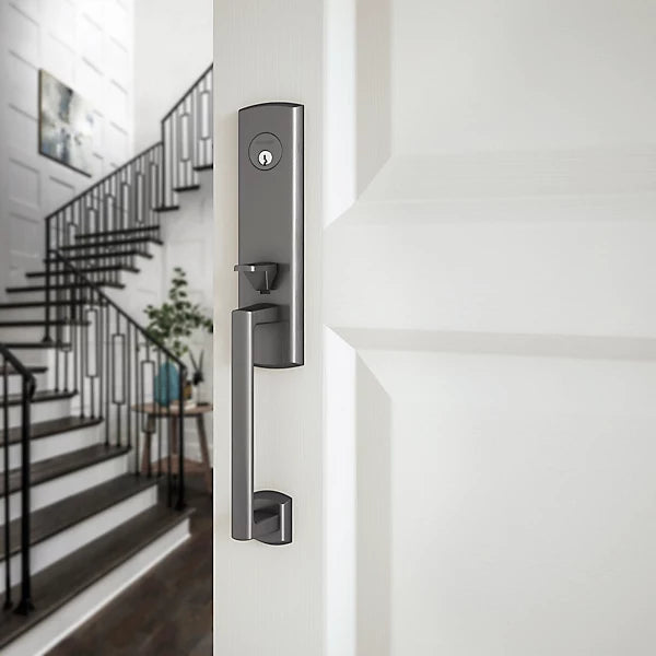 Baldwin - Estate Collection - Tubular Entry Handlesets - Soho 3/4 Escutcheon Emergency Egress Handleset w/ 5485V Soho Lever