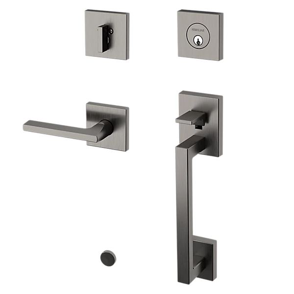 Baldwin - Estate Collection - Tubular Entry Handlesets - Minneapolis Sectional Trim w/ 5162 Minneapolis Lever