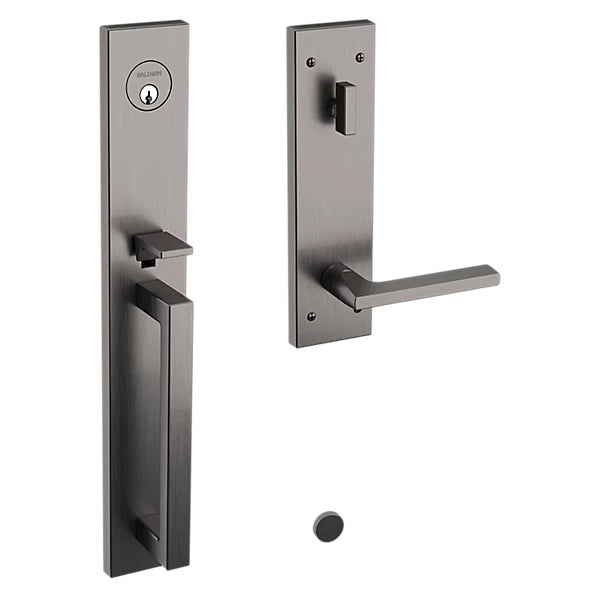Baldwin - Estate Collection - Tubular Entry Handlesets - Minneapolis Full Escutcheon Emergency Egress Handleset w/ 5162 Minneapolis Lever