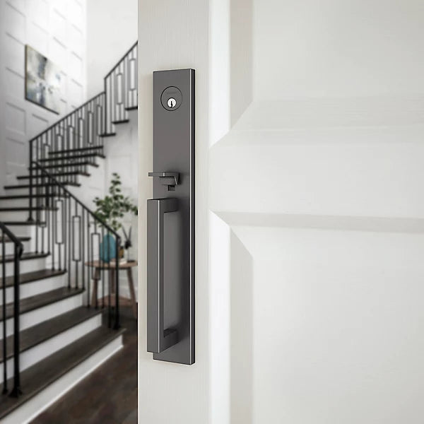 Baldwin - Estate Collection - Tubular Entry Handlesets - Minneapolis Full Escutcheon Emergency Egress Handleset w/ 5162 Minneapolis Lever