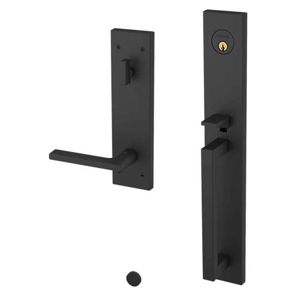 Baldwin - Estate Collection - Tubular Entry Handlesets - Minneapolis Full Escutcheon Emergency Egress Handleset w/ 5162 Minneapolis Lever