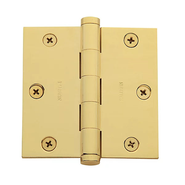 Baldwin - Estate Collection - Hinges - Square Corner Mortise Hinge w/ Non-Removable Pin (Each)