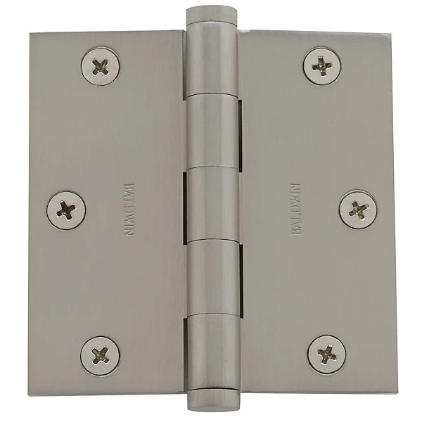 Baldwin - Estate Collection - Hinges - Square Corner Mortise Hinge w/ Non-Removable Pin (Each)