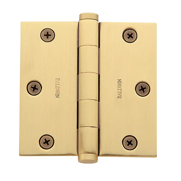 Baldwin - Estate Collection - Hinges - Square Corner Mortise Hinge w/ Non-Removable Pin (Each)