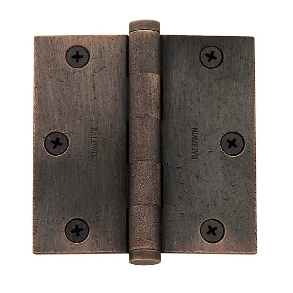 Baldwin - Estate Collection - Hinges - Square Corner Mortise Hinge w/ Non-Removable Pin (Each)