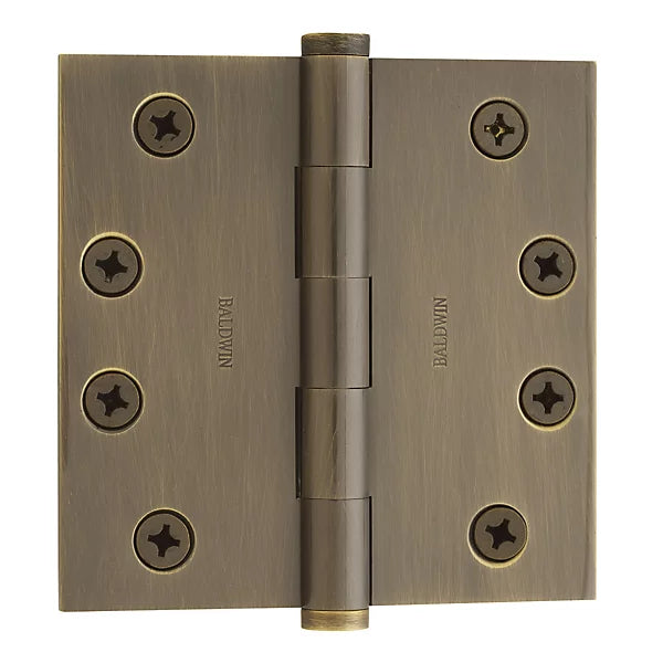 Baldwin - Estate Collection - Hinges - Square Corner Mortise Hinge w/ Non-Removable Pin (Each)