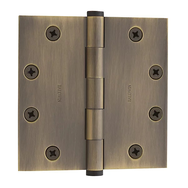 Baldwin - Estate Collection - Hinges - Square Corner Mortise Hinge w/ Non-Removable Pin (Each)