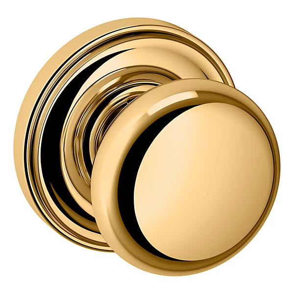 Baldwin - Estate Collection - Knobs & Levers - 5015 Door Knob w/ 5048 Rose (Pre-Configured)