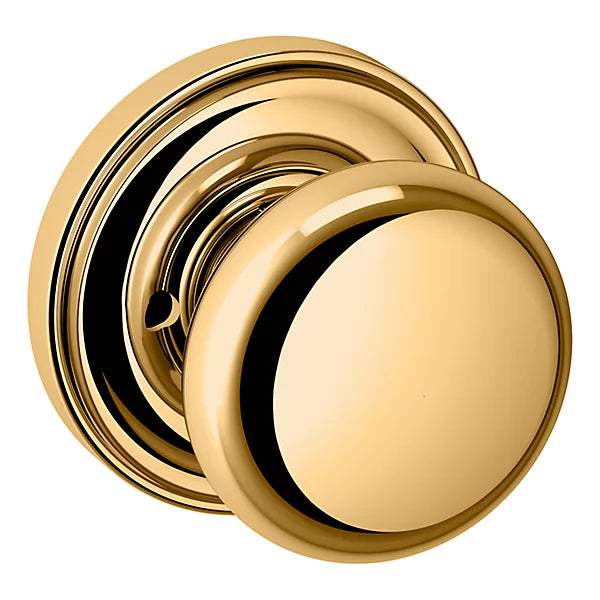 Baldwin - Estate Collection - Knobs & Levers - 5015 Door Knob w/ 5048 Rose (Pre-Configured)