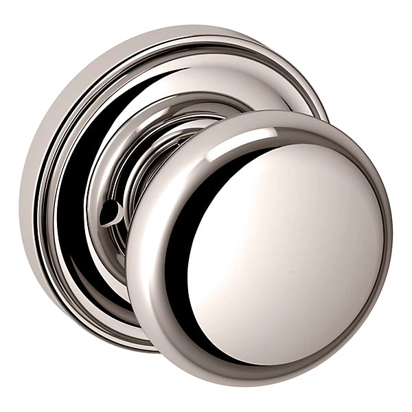 Baldwin - Estate Collection - Knobs & Levers - 5015 Door Knob w/ 5048 Rose (Pre-Configured)