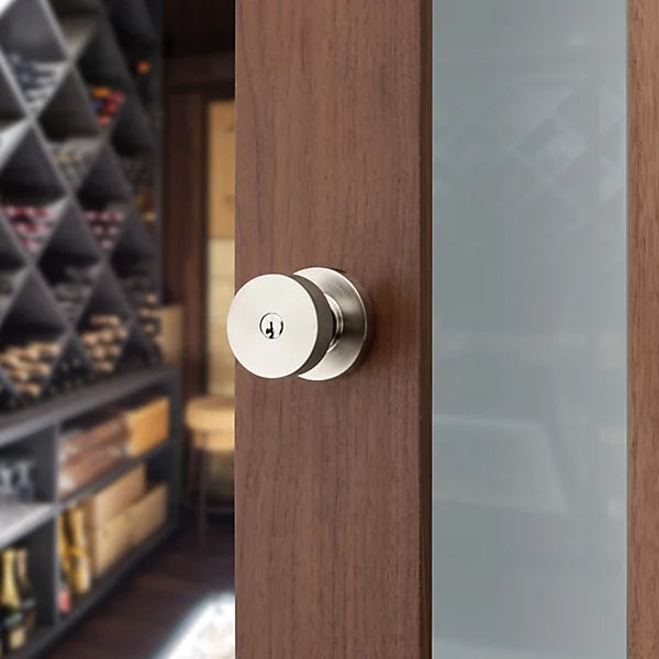 Baldwin - Estate Collection - Keyed Knobs & Levers - 5230 Minneapolis Keyed Door Knob w/ Round Rose (Pre-Configured)