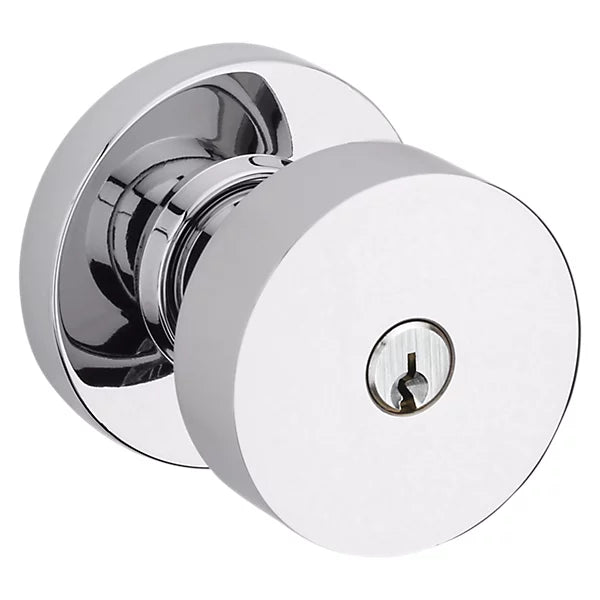 Baldwin - Estate Collection - Keyed Knobs & Levers - 5230 Minneapolis Keyed Door Knob w/ Round Rose (Pre-Configured)