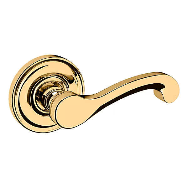 Baldwin - Estate Collection - Knobs & Levers - 5445V Classic Door Lever w/ 5048 Rose (Pre-Configured)