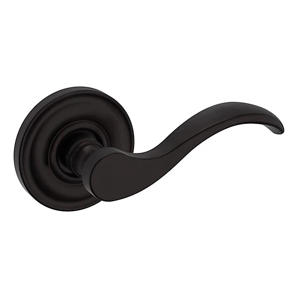 Baldwin - Estate Collection - Knobs & Levers - 5455V Wave Door Lever w/ 5048 Rose (Pre-Configured)