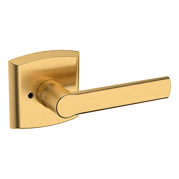 Baldwin - Estate Collection - Knobs & Levers - 5485V Soho Door Lever w/ R026 Rose (Pre-Configured)