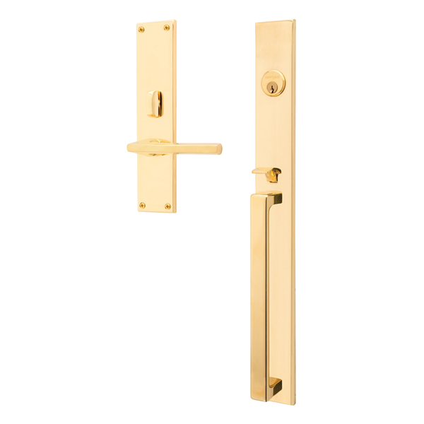 Baldwin - Estate Collection - Mortise Entry Handlesets - Minneapolis 20" 6977 Mortise Handleset (Trim ONLY)