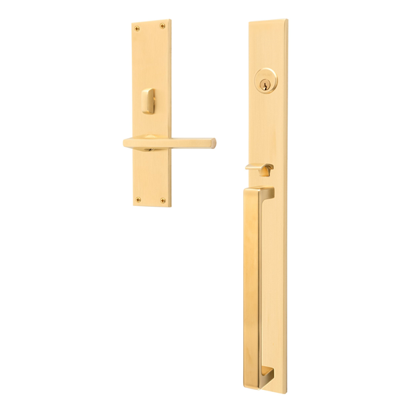 Baldwin - Estate Collection - Mortise Entry Handlesets - Minneapolis 20" 6977 Mortise Handleset (Trim ONLY)