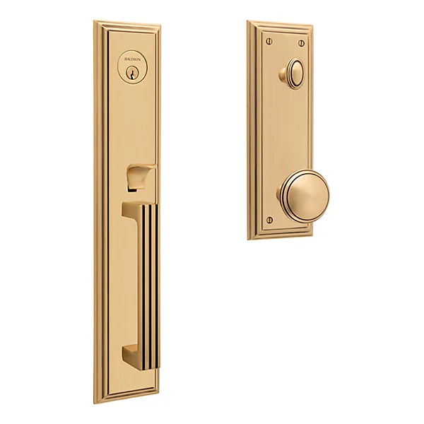 Baldwin - Estate Collection - Tubular Entry Handlesets - Tremont Full Escutcheon Emergency Egress Handleset w/ 5069 Knob