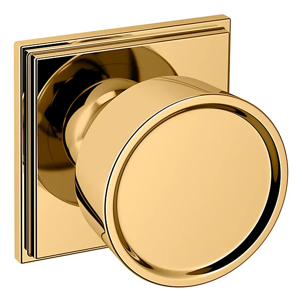 Baldwin - Estate Collection - Knobs & Levers - K008 (2-1/4") Door Knob w/ R050 Rose (Pre-Configured)
