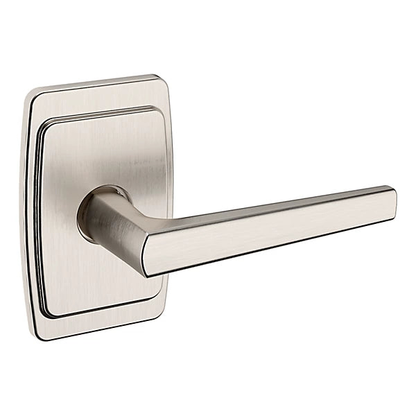 Baldwin - Estate Collection - Knobs & Levers - L024 Palm Springs Door Lever w/ R046 Rose (Pre-Configured)