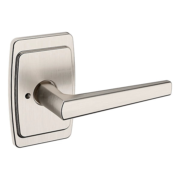 Baldwin - Estate Collection - Knobs & Levers - L024 Palm Springs Door Lever w/ R046 Rose (Pre-Configured)
