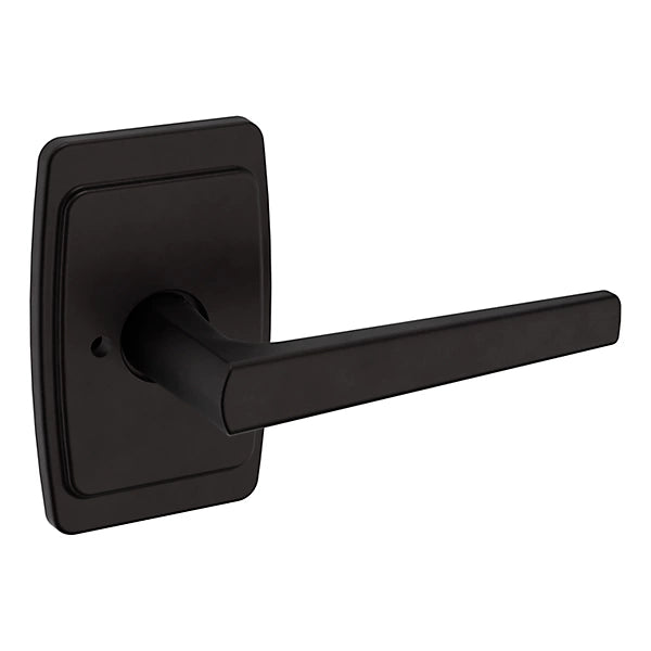 Baldwin - Estate Collection - Knobs & Levers - L024 Palm Springs Door Lever w/ R046 Rose (Pre-Configured)