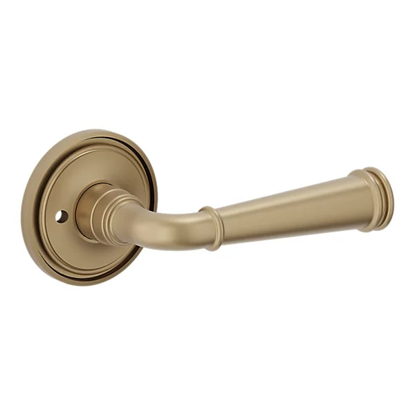Baldwin - Estate Collection - Knobs & Levers - L033 Briarcrest Door Lever w/ 5070 Rose (Pre-Configured)
