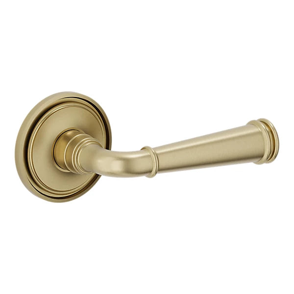 Baldwin - Estate Collection - Knobs & Levers - L033 Briarcrest Door Lever w/ 5070 Rose (Pre-Configured)