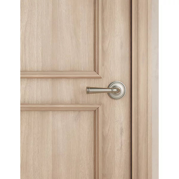 Baldwin - Estate Collection - Knobs & Levers - L033 Briarcrest Door Lever w/ 5070 Rose (Pre-Configured)
