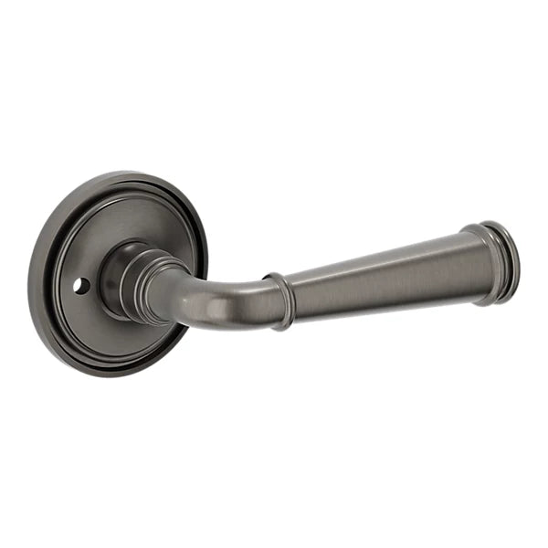 Baldwin - Estate Collection - Knobs & Levers - L033 Briarcrest Door Lever w/ 5070 Rose (Pre-Configured)