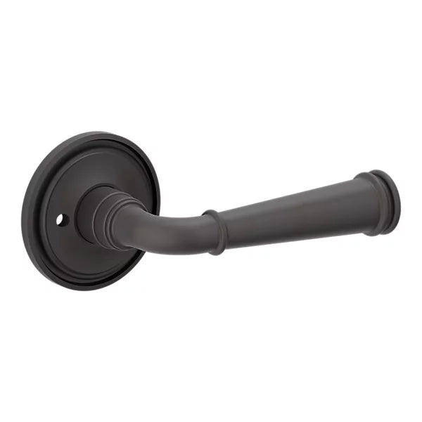 Baldwin - Estate Collection - Knobs & Levers - L033 Briarcrest Door Lever w/ 5070 Rose (Pre-Configured)