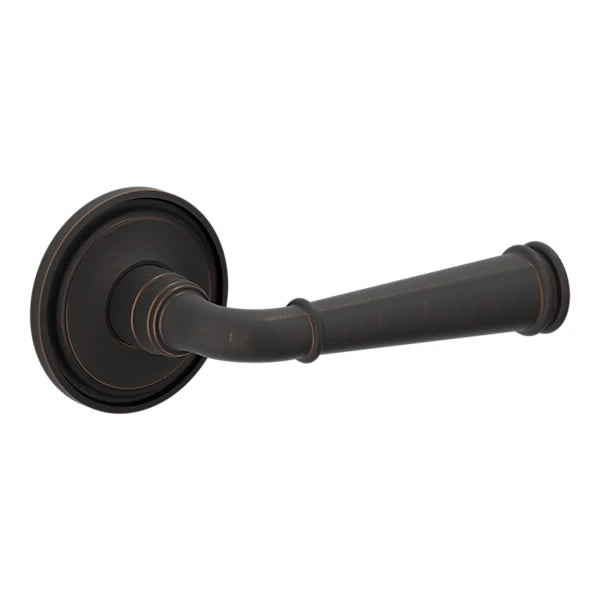 Baldwin - Estate Collection - Knobs & Levers - L033 Briarcrest Door Lever w/ 5070 Rose (Pre-Configured)